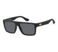 Tommy Hilfiger Occhiali da Sole TH 1605/S Matte Black/Grey 56/16/140 uomo