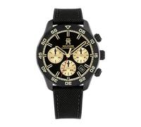 Tommy Hilfiger Orologio cronografo da uomo, cinturino in cordura con retro in silicone, resistenza all'acqua fino a 5 atm, orologio audace ed elegante, regalo per lui, 42 mm