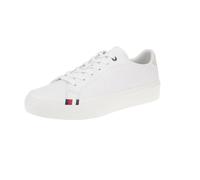 Tommy Hilfiger Thick Vulc Low Premium Lth FM0FM04881, Sneaker vulcanizzate Uomo, Bianco (White), 45 EU