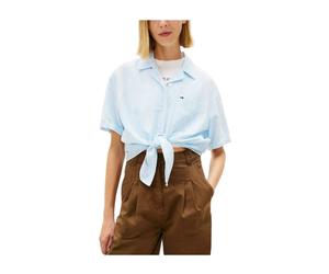 Tommy Hilfiger - Tie Front Shirt - - Blouses & Shirts - Donna - Blu - M