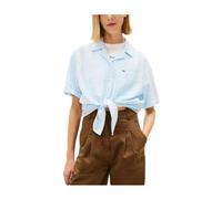 Tommy Hilfiger - Tie Front Shirt - - Blouses & Shirts - Donna - Blu - S