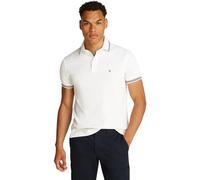 Tommy Hilfiger Polo Uomo con Punta Slim Fit MW0MW37346 S/S, Bianco, XS, Bianco (Bianco), XS