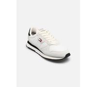 Tommy Jeans Tjm Eva Runner Leather Em0em01690, Basso Top Uomo, White (Ecru/Black), 44.5 EU