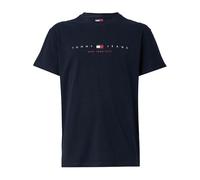 Tommy Hilfiger TJM REG FLAG LINEAR SS TEE EXT - Maglietta da uomo, Blu notte scuro, S