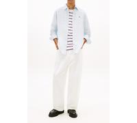 Tommy Hilfiger Tjm Regular Linen Blend Sweet Blue Taglia: L | Camicie Business Outlet | Uomo | Bianco