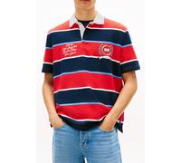 Tommy Hilfiger Tjm Relaxed Ss Stripe Polo Rapid Red Stripe Taglia: L | Polo Outlet | Uomo | Rosso