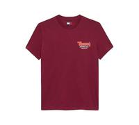 TOMMY HILFIGER TJM SLIM FONT PLAY TEE - Maglietta da uomo, vino rosso, L
