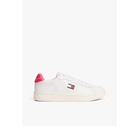 Tommy Hilfiger TJW Archive Court Scarpe da donna, Ecru/Vintage Cerise, 37 EU