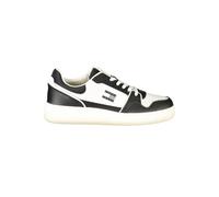 Tommy Hilfiger - Tommy Hilfiger Black Polyurethane Men Sneaker - - Shoes - Uomo - Nero - 42 EU
