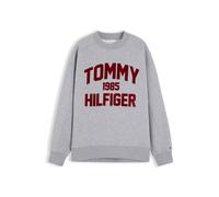 Tommy Hilfiger Tommy Hilfiger Flock Varsity Logo Oversized Sweatshirt xsmall Grigio