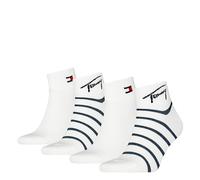 Tommy Hilfiger Tommy Jeans Breton Trimestre, Navy, 43-46 (Pacco da 4) Unisex-Adulto