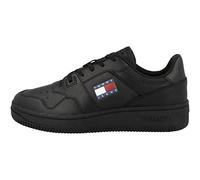 Tommy Hilfiger Tommy Jeans Retro Basket Ess Em0em00955, Sneaker con suola cupsole Donna, Nero Triple Black, 44 EU