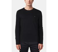 T-shirt da tennis da uomo Tommy Hilfiger Logo Long Sleeve - Nero L