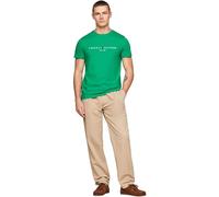 Tommy Hilfiger Tommy Logo Tee Mw0Mw11797, Maglietta a Maniche Corte, Uomo, Verde (Olympic Green), S
