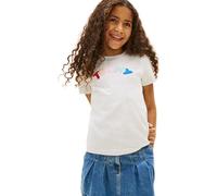 Tommy Hilfiger Tommy Puff Print Tee SS Kg0kg09246 Magliette, Grey (Light Grey Heather), 16 Anni Bambine e Ragazze