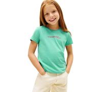 Tommy Hilfiger Tommy Script Tee SS KG0KG09123 T-Shirt, Verde (Tropical Tide), 3 Anni