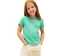 Tommy Hilfiger Tommy Script Tee SS KG0KG09123 T-Shirt, Verde (Tropical Tide), 3 Anni