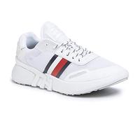Tommy Hilfiger Tommy Sporty Branded Runner, Scarpe da Ginnastica Basse Donna, Bianco (White Ybs), 38 EU
