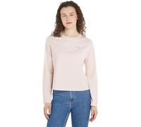Tommy Hilfiger 1985 Reg Mini Corp Logo C-NK LS WW0WW39784 Top in Maglia a Maniche Lunghe, Rosa (Whimsy Pink), XL Donna