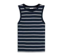 Tommy Hilfiger Donna Canotta Multistripe Slim Fit, Blu (Multi STP Dark Night Navy/Ecru), L