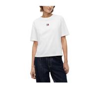 Tommy Hilfiger, ,Tops ,Donna ,Bianco ,L Badge T-shirt