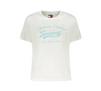 Tommy Hilfiger, ,Tops ,Donna ,Bianco ,L Magliette Bianca in Cotone da Donna