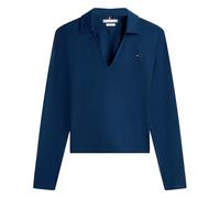 Tommy Hilfiger, ,Tops ,Donna ,Blu ,L Modern Cody LS Open Polo