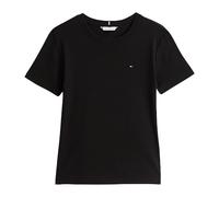 Tommy Hilfiger Donna T-Shirt Maniche Corte Slim Cody Scollo Rotondo, Nero (Black), M