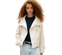 Tommy Hilfiger Trench corto da donna in cotone WW0WW50768, BEIGE, S