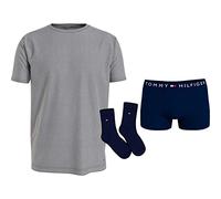 Tommy Hilfiger Trunk Sock Tee Pack UM0UM02615 Pacchetti Regalo, Viola (des Sky/MD HTHR/des Sky), M Uomo