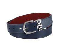 Tommy Hilfiger Two-in-One Reversible Slim Width Casual Leather Belt for Jeans, Trousers And Dresses Cintura, Navy/Rosso, S Donna