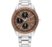 Tommy Hilfiger Tyler 1710533 Men’s Multifunction Watch - Brown Dial / Steel