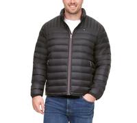 Tommy Hilfiger Ultra Loft Lightweight Packable Puffer Jacket (Standard And Big & Tall) Piumino Alternativo, Nero con Toppa, 4XL Alto Uomo