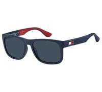 TOMMY HILFIGER Unisex Adulto TH 1556/N/S Gafas, Blue Red ESTANDAR