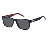 Tommy Hilfiger Unisex TH 1718/S Sunglasses, FLL Matte Blue, 56, Fll Matte Blue, 56