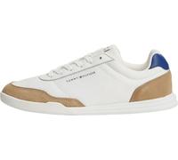 Tommy Hilfiger Uomini Lo PRO Cupsole Nylon Suede Mix FM0FM05943 Low Top, Bianco, 38