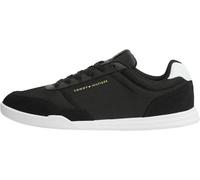 Tommy Hilfiger Uomini Lo PRO Cupsole Nylon Suede Mix FM0FM05943 Low Top, Nero, 10