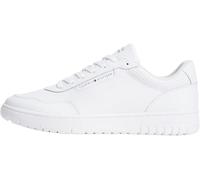 Tommy Hilfiger Uomini TH Basket Core Leather FM0FM05927 Low Top, Bianco, 11