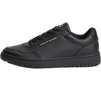 Tommy Hilfiger Uomini TH Basket Core Leather FM0FM05927 Low Top, Nero, 7