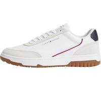 Tommy Hilfiger Uomini TH Basket Core Pelle Scamosciata Mix FM0FM05881 Basso Top, Blu, 7