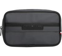 Tommy Hilfiger Uomo Beauty Case Repreve Washbag con Logo, Grigio (Dark Grey), Taglia Unica
