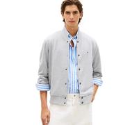 Tommy Hilfiger Essential Terry Bomber Jacket Mw0mw42470 Altre Felpe, Grey (Light Grey Heather), M Uomo