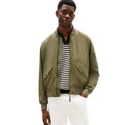 Tommy Hilfiger Uomo Bomber Packable con Collo in Stile Baseball, Verde (Battle Green), XL