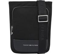 Tommy Hilfiger Uomo Borsa a Tracolla Business Nylon Mini Crossover Elegante, Nero (Black), Taglia Unica