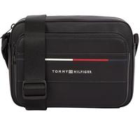 Tommy Hilfiger Uomo Borsa a Tracolla Foundation Reporter con Logo, Nero (Black), Taglia Unica