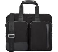 Tommy Hilfiger Uomo Borsa Laptop Business Nylon con Tasche Esterne, Nero (Black), Taglia Unica