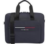 Tommy Hilfiger Uomo Borsa Laptop Foundation con Tasca Esterna, Blu (Space Blue), Taglia Unica