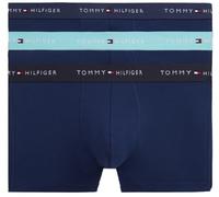 Tommy Hilfiger Uomo Boxer Confezione da 3 Trunks Elasticizzati, Blu (Ptch Blu/Arc AQU/des), S