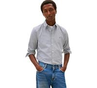 Tommy Hilfiger Uomo Camicia Classic Shirt a Righe, Multicolore (Black/White), XXL