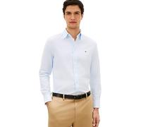 Tommy Hilfiger Uomo Camicia Flex Dobby in Cotone, Blu (Sweet Blue), L